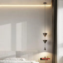 Lustre LED créatif en métal blanc et noir
