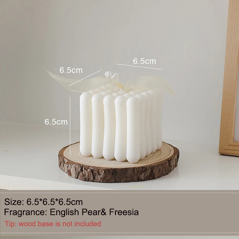 bougies parfumées cube rubik en cire de soja pour décoration et aromathérapie - vue 12 sur 13