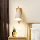 Applique moderne bois nordique LED chambre couloir éclairage