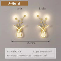 applique murale led acrylique fleur déco
