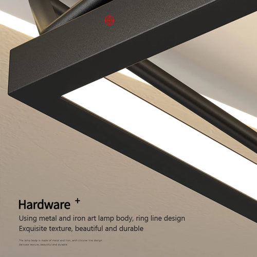 lampe de suspension led moderne carrée ronde industrielle