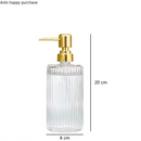 bouteille en verre pour lotion désinfectant et distributeur de savon