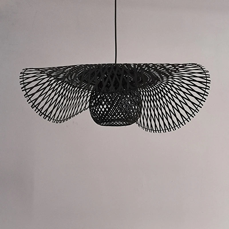 Style chinois LED E27 bambou lampes suspendues maison éclairage créatif pour Tatami salle à manger Restaurant Suspension Luminaire - vue 4 sur 9