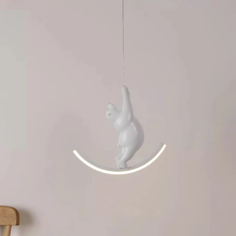lustre mignon animaux lampes de chevet pour enfants décoration moderne - vue 6 sur 10