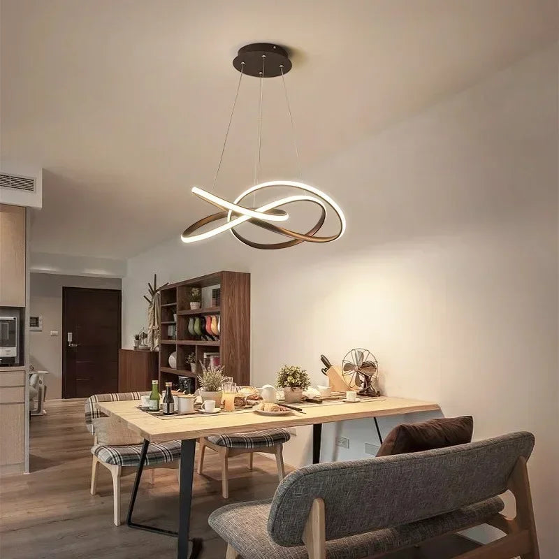 lustre suspendu led moderne pour décoration maison - vue 4 sur 20