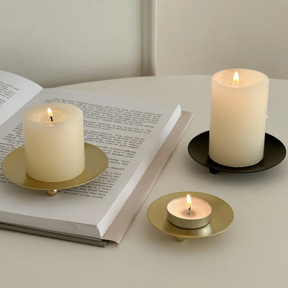 bougeoir rond en fer pour mariage anniversaire et fêtes diverses - vue 7 sur 10