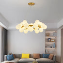 lustre nordique boule de verre led pour décor maison
