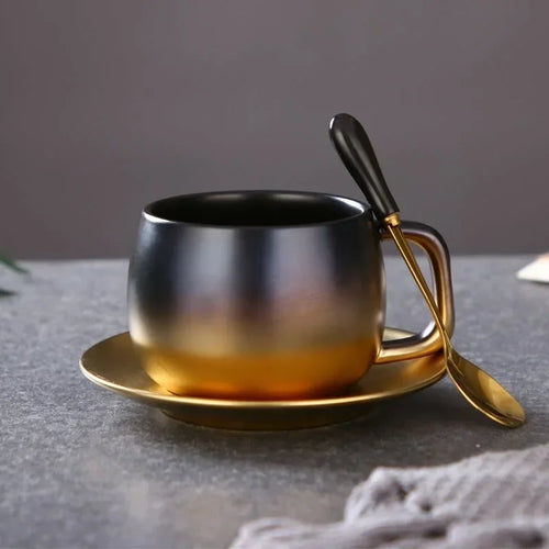 Tasse cafe ceramique style americain effet givre elegant
