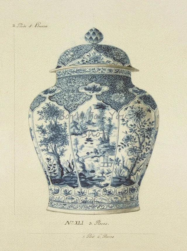 pot en porcelaine vintage art mural décoration cadeaux maison