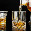 Verres cristal ciselé élégants pour whisky bière vin