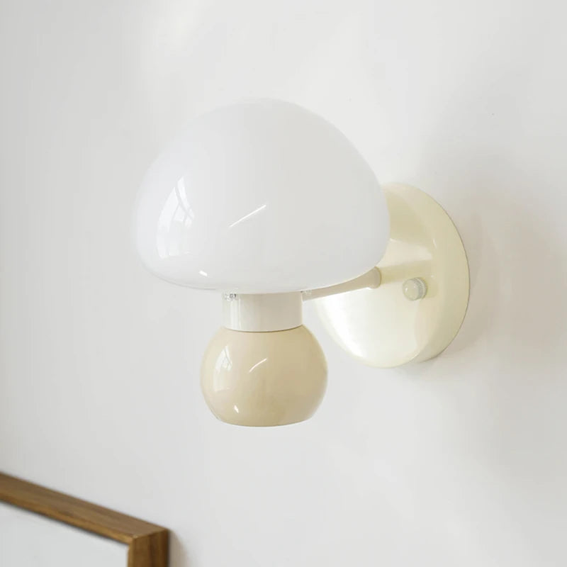 applique murale décorative en forme de champignon pour chevet - vue 5 sur 6