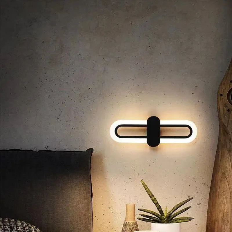 applique murale led pour décoration de maison acrylique