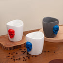 Tasse céramique poignée escalade design créatif bureau