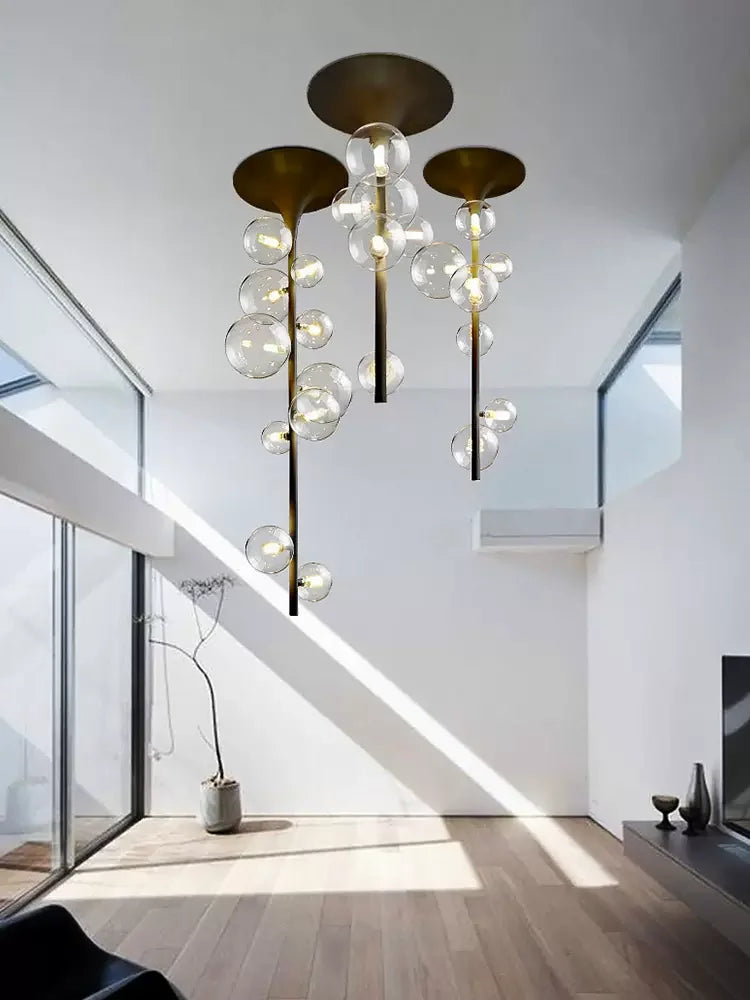 lustre moderne à led design créatif pour intérieur élégant - vue 5 sur 12