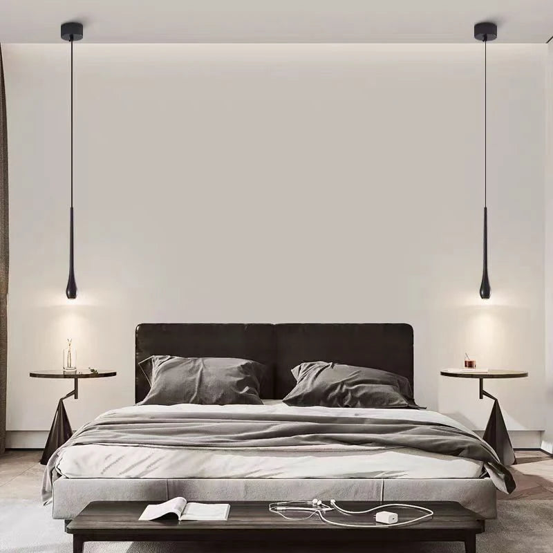 lampe led suspendue en laiton design moderne 3 intensités variables - vue 2 sur 8