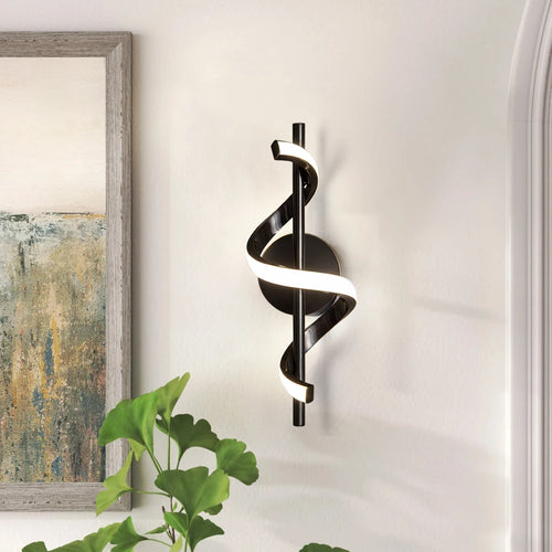 Suspension LED créatif moderne à spirale