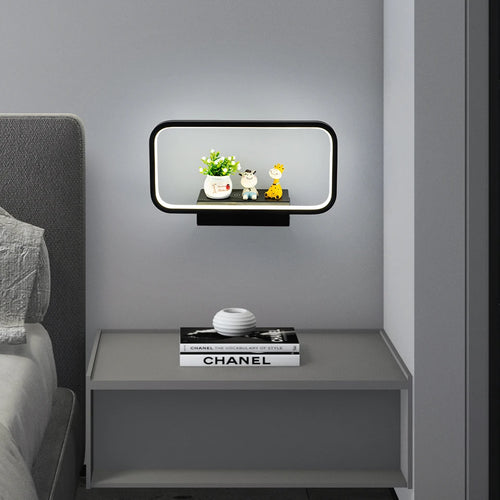 applique murale moderne tactile avec variateur et charge usb sans fil