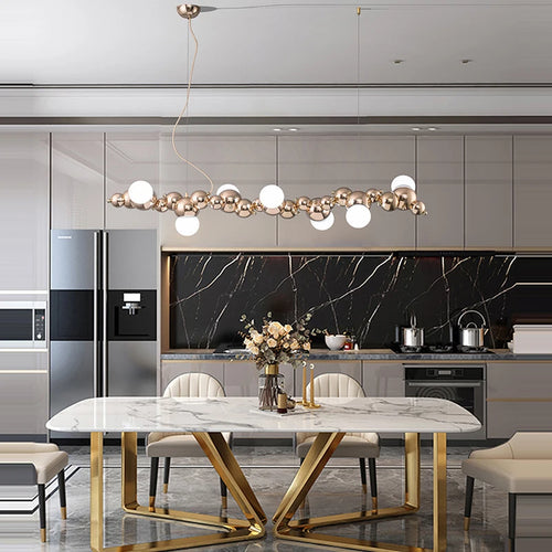 suspension à led artistique à intensité variable pour éclairage intérieur