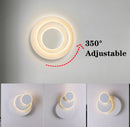 Applique murale LED moderne rotative