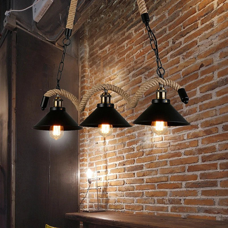 Lustre de Restaurant de Style industriel rétro