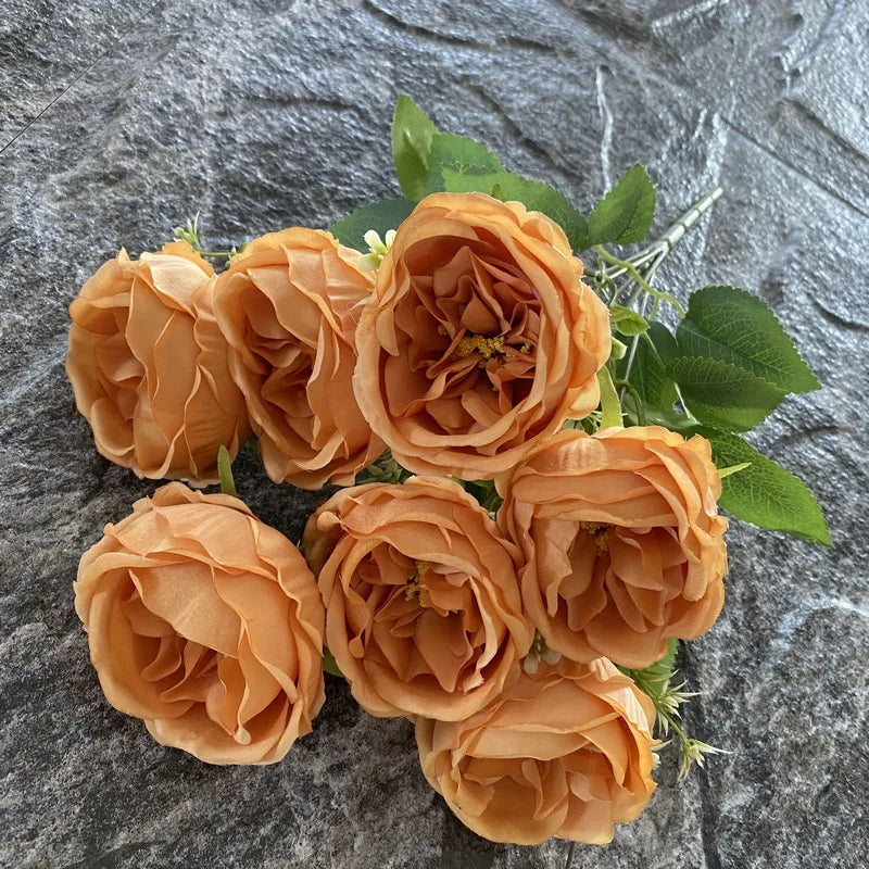 bouquet de roses en soie pour mariage et décoration intérieure - vue 15 sur 19
