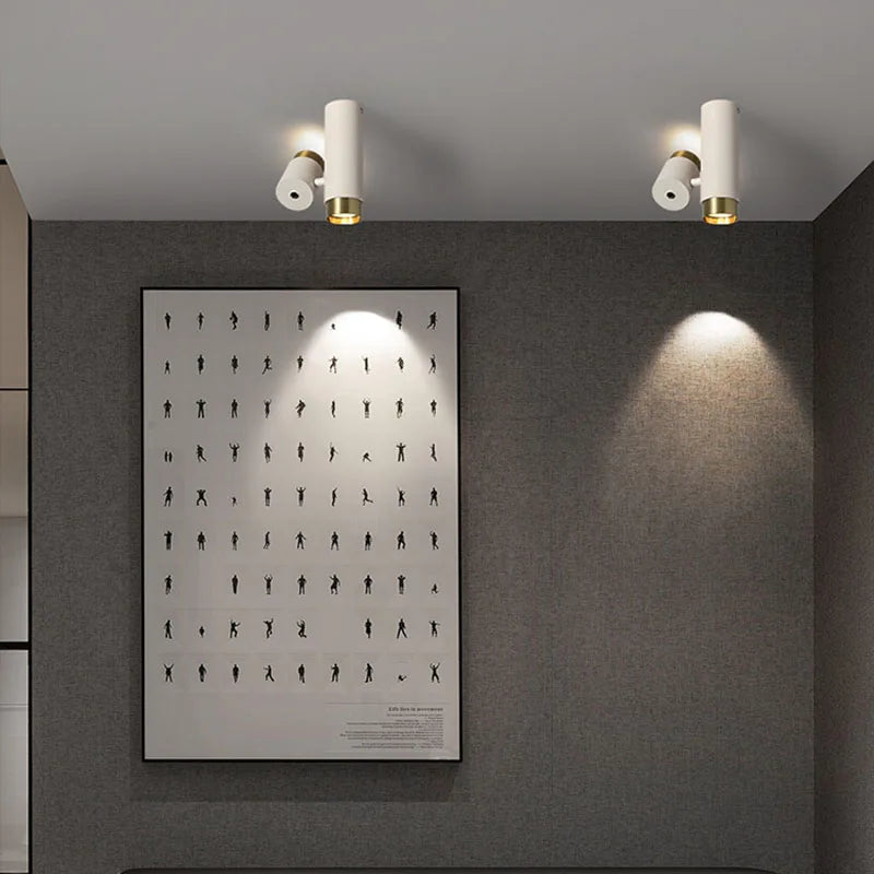 plafonnier led rotatif décoration atmosphère deux leds