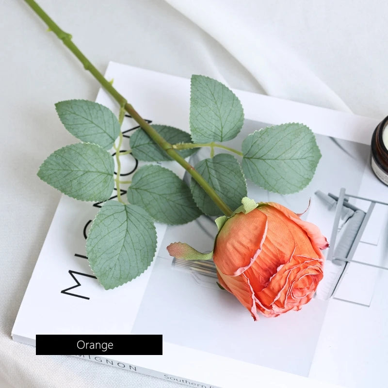 fleur de rose artificielle pour décoration de mariage et table - vue 10 sur 12