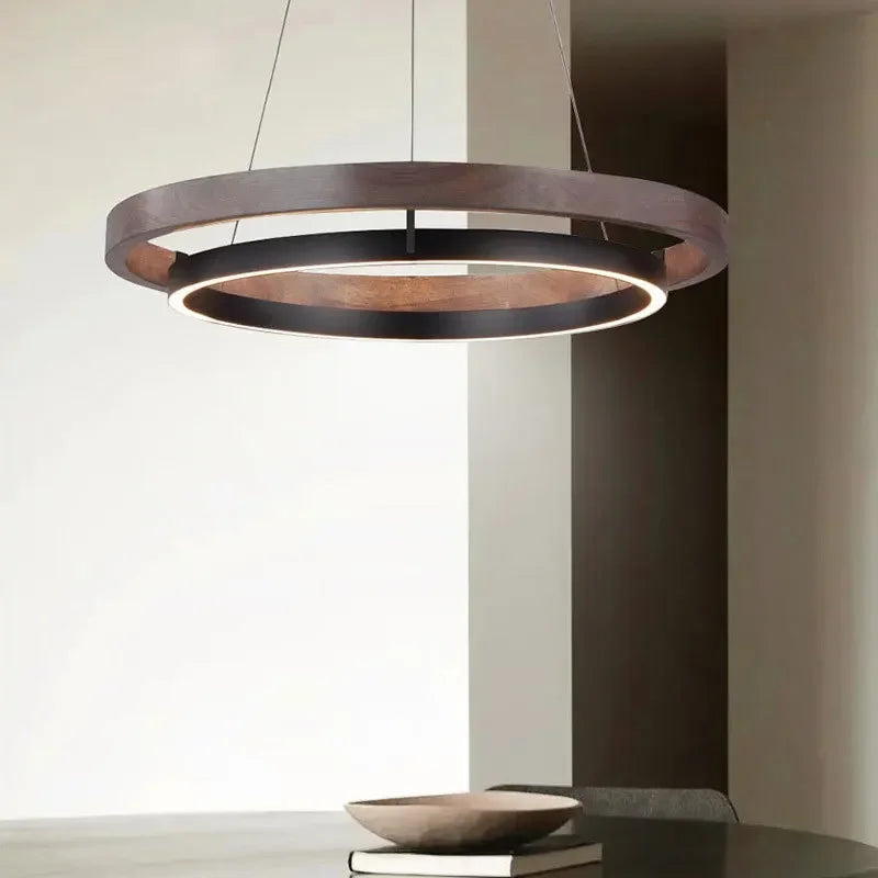 Lustre design anneau moderne - vue 5 sur 12