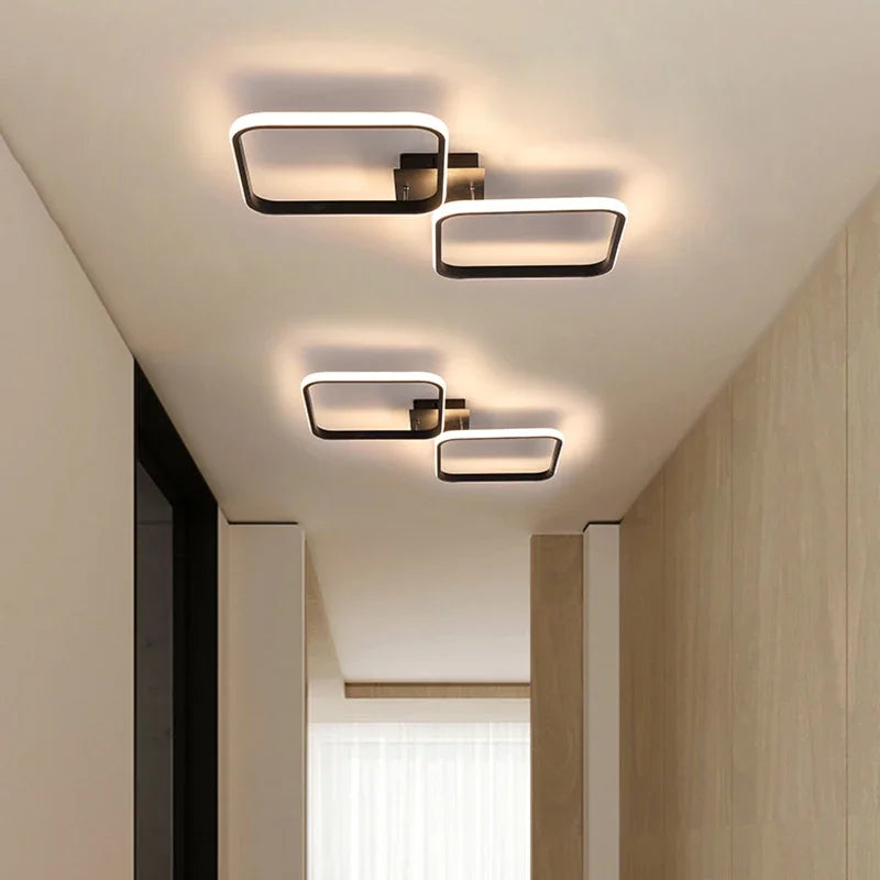 lustre led moderne pour allée couloir et intérieur - vue 3 sur 24
