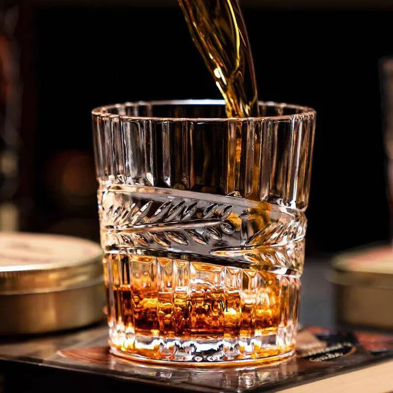 Verres whisky relief style luxe pour spiritueux set - vue 3 sur 7