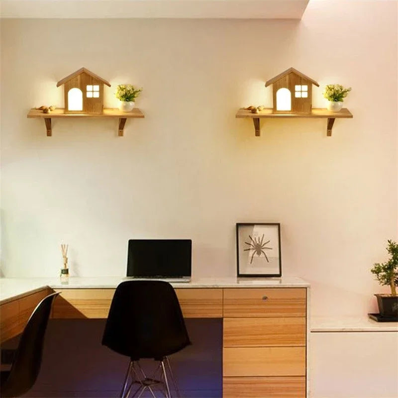 applique murale créatives modernes en bois pour enfants - vue 6 sur 8