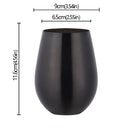 Verre inox titane 500ml style moderne bar