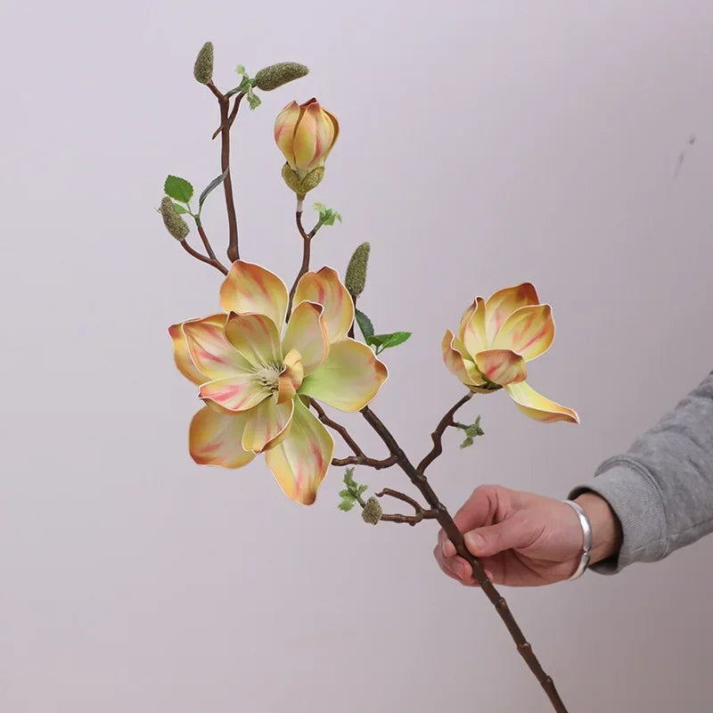 branches de magnolias artificielles pour décoration intérieure - vue 4 sur 14