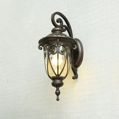 Applique murale extérieure européenne rétro étanche porte patio