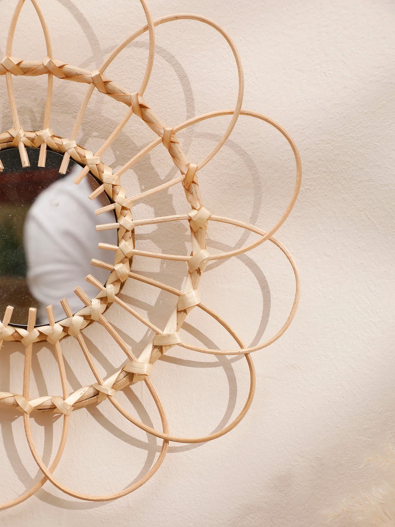 miroir décoratif tissé à la main pour une décoration murale esthétique - vue 5 sur 7