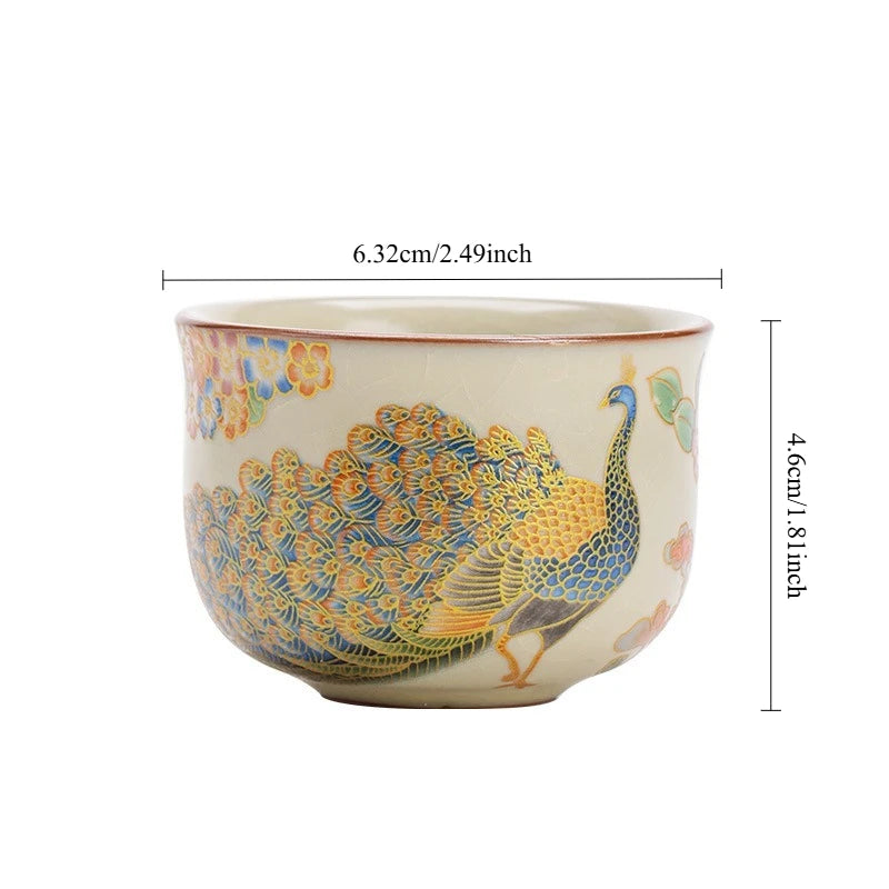 Tasses à thé ru kiln céramique style classique