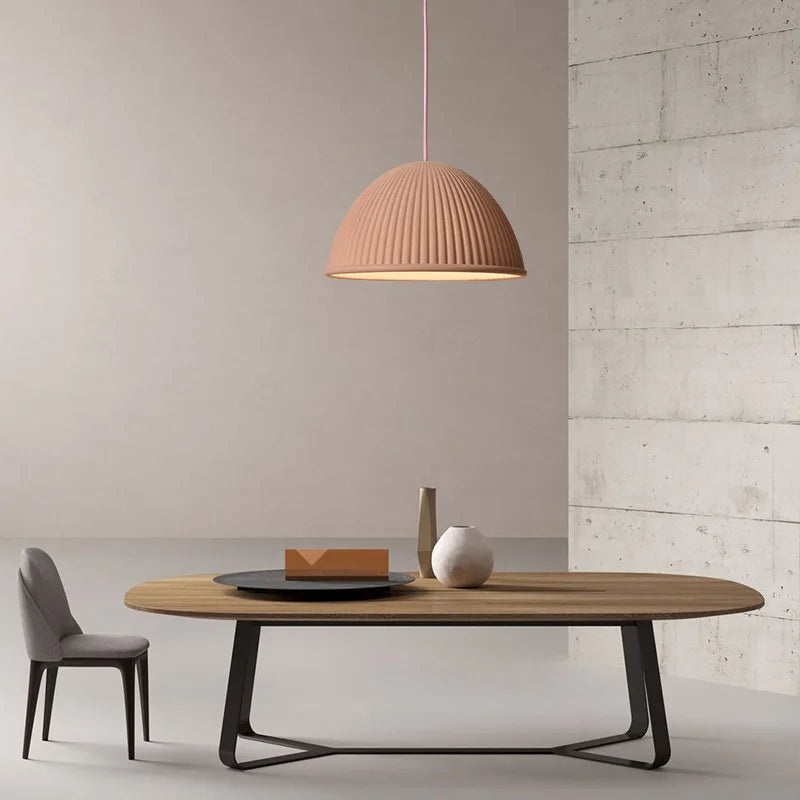 lampes suspendues led en résine macaron style nordique pour décoration intérieure