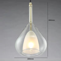 Suspension en verre lustre Led moderne lampe pendante de luxe cuisine salon chambre à côté de la lampe lustre en cristal