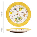 assiette en céramique motif citron style européen élégant