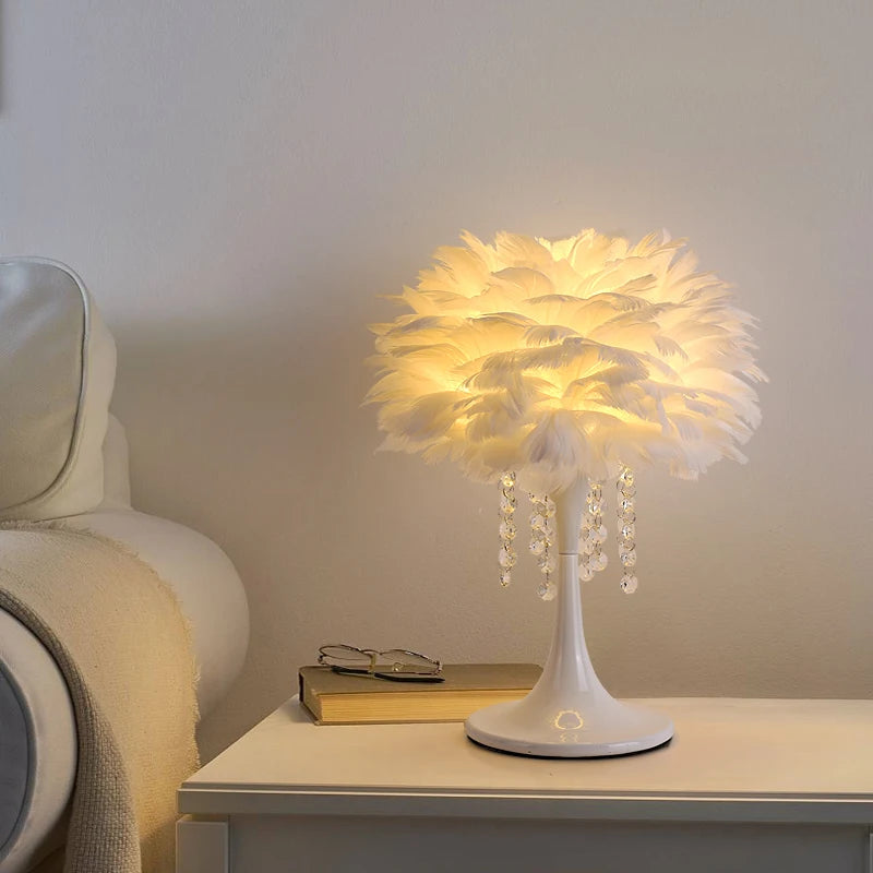 lampadaire postmoderne en plumes avec interrupteur à pied - vue 7 sur 8