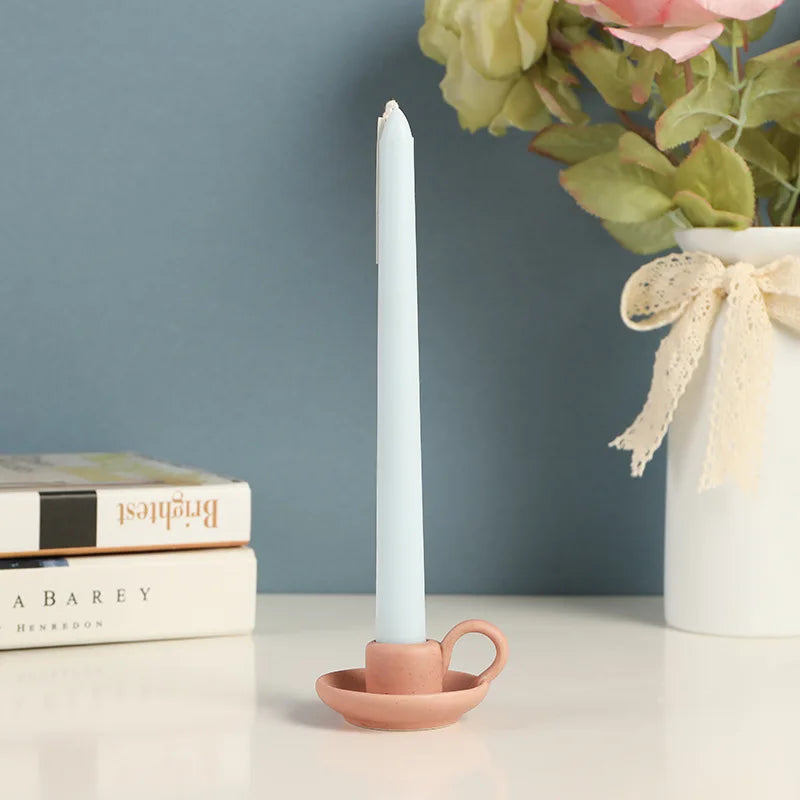 bougeoir en céramique nordique pour décoration intérieure élégante - vue 4 sur 18