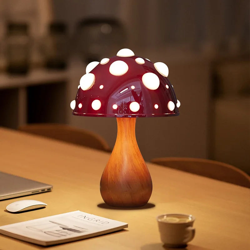 Lampe champignon Amanita tricolore LED USB - vue 5 sur 8