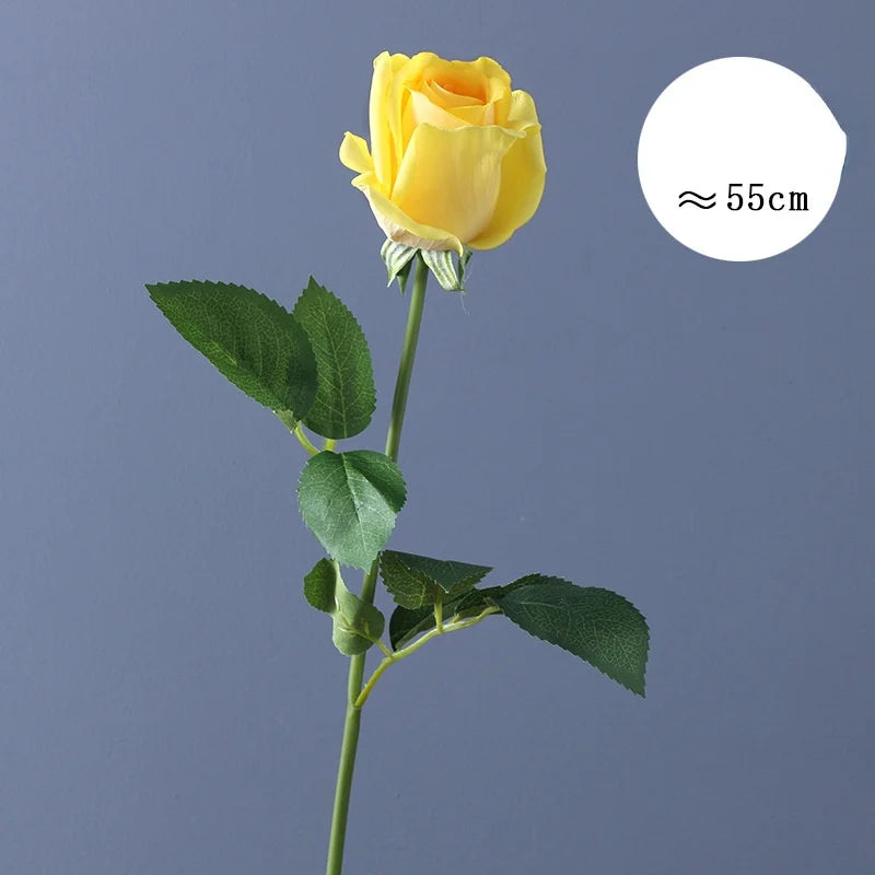 fleur de rose artificielle en latex pour mariage décoration et événements - vue 11 sur 14