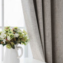 Rideau occultant faux lin extra long sur mesure