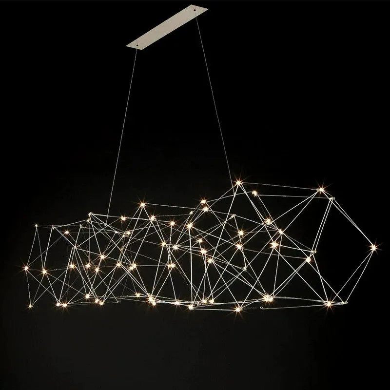 lustre moderne italien 2023 led cube pour bar de luxe