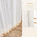 Voilage dentelle florale translucide rideau salon chambre moderne
