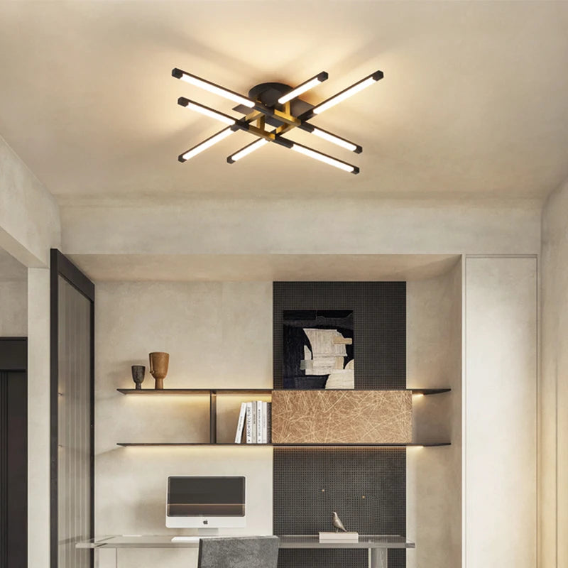 lustre led d'intérieur pour décoration de maison - vue 6 sur 12