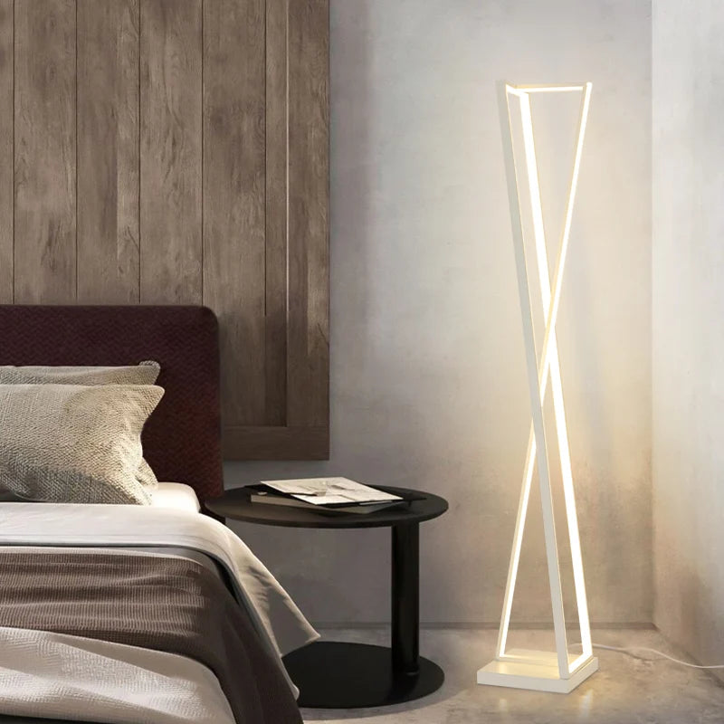 lampadaire design moderne style nordique simple sur pied - vue 5 sur 7