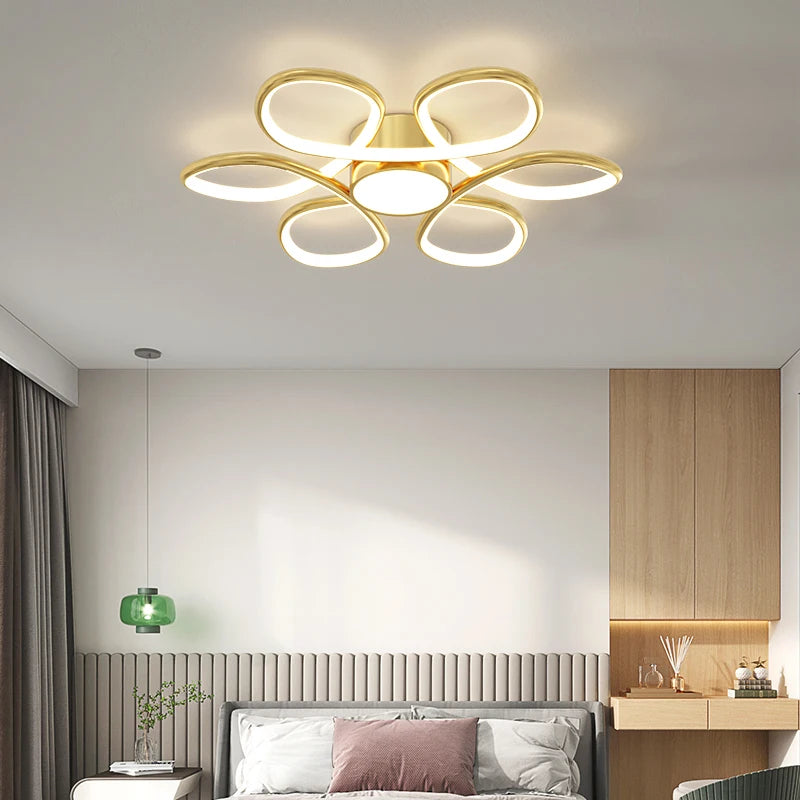 lustre moderne led pour décoration intérieure nordique élégante - vue 5 sur 21