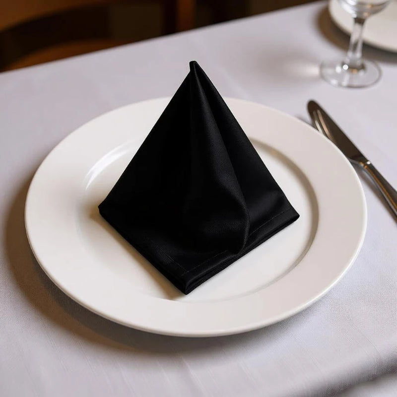 Serviette de table satin lot de 10 réception